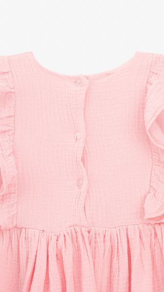 Сукня однотонна для дівчинки Aura Style 5006-1 116 см Рожевий shop (2000999546792) | Зображення 3