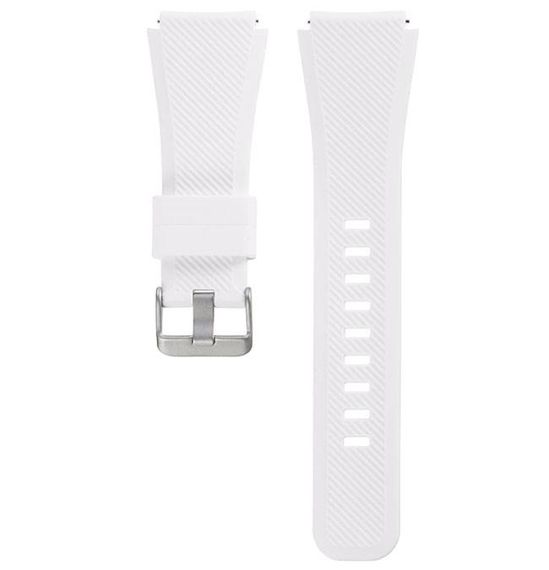 Силиконовый ремешок для часов Samsung Galaxy Watch 46 mm SM-R800 - White | Зображення 3