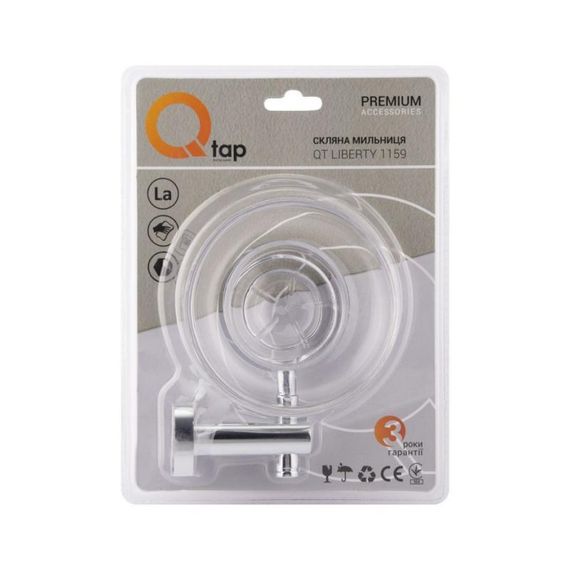 Мильниця Qtap Liberty настінна QTLIBCRM1159 Chrome | Зображення 5