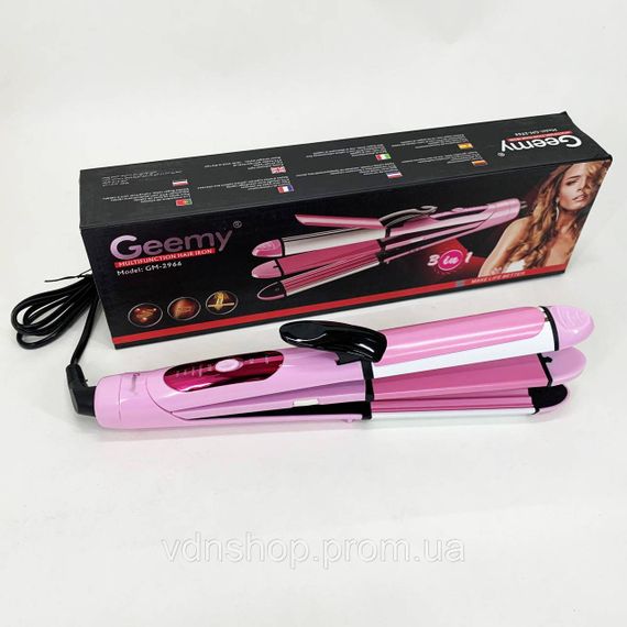 Плойка утюжок гофре выпрямитель, Щипцы гофре для выравнивание волос, Бережный выпрямитель волос LW-79 | Зображення 3