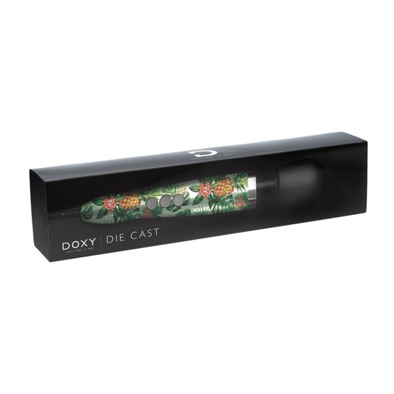 Вібромасажер DOXY Die Cast PINEAPPLE, дуже потужний, живлення 220В, металевий корпус | Зображення 1