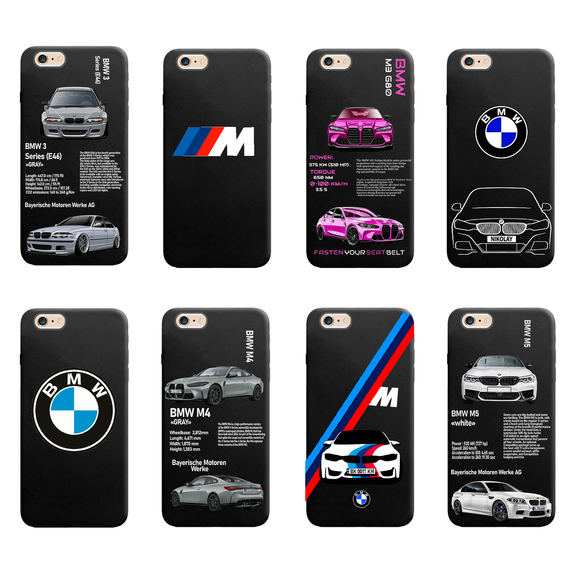 Чохол для iPhone 7 , iPhone 8 , iPhone SE 2 2020 , Iphone SE 3 2022 Чохол на замовлення Принт: BMW