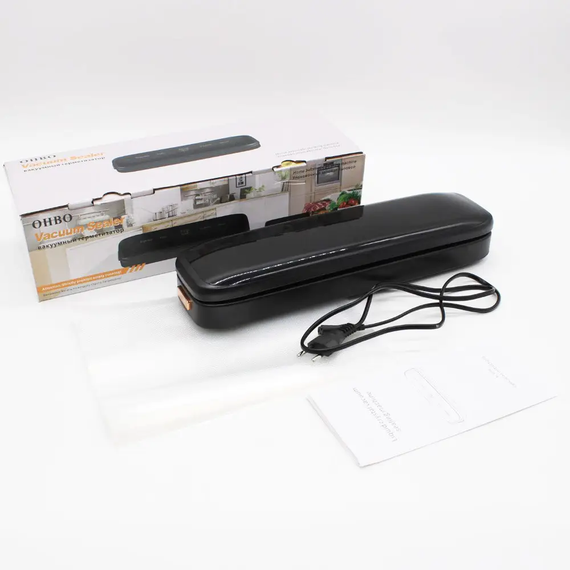 Кухонний вакуумний пакувальник Vacuum sealer Model 10 / Вакууматор для продуктів / Кухонний вакууматор 33х8, 5х6см від мережі | Зображення 4