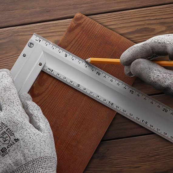 Косинець будівельний алюмінієвий 350 мм INTERTOOL MT-2063 | Зображення 5