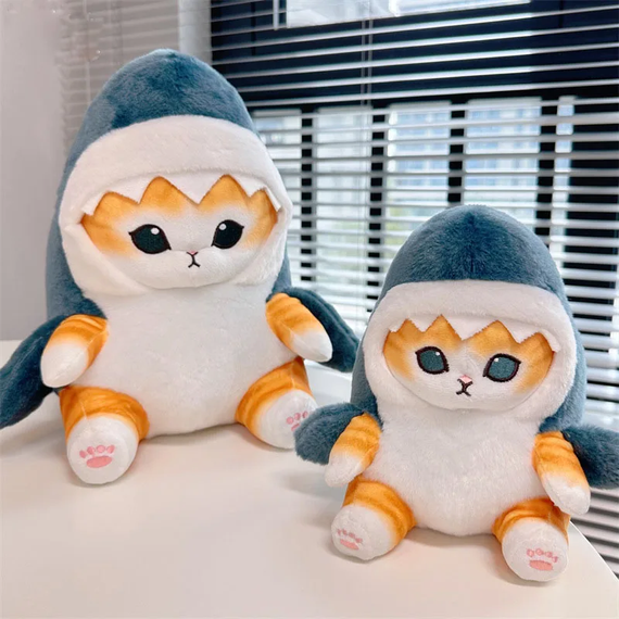 Мягкая игрушка SV "Коша с капюшоном" в виде акулы 20 см Оранжевый (sv3859) | Зображення 1