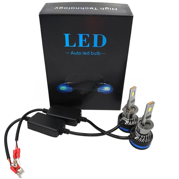 Комплект світлодіодних ламп HeadLight RT19 H1 (P14,5s) 55W 9-32V 6000K 8000Lm CSP 12/24V | Зображення 1