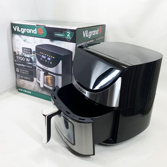 Фритюрниця для фри ViLgrand VAF6017WDS 1700 Вт 6 л, Аерогриль без олії, Аерогриль без олії OF-61 | Зображення 1