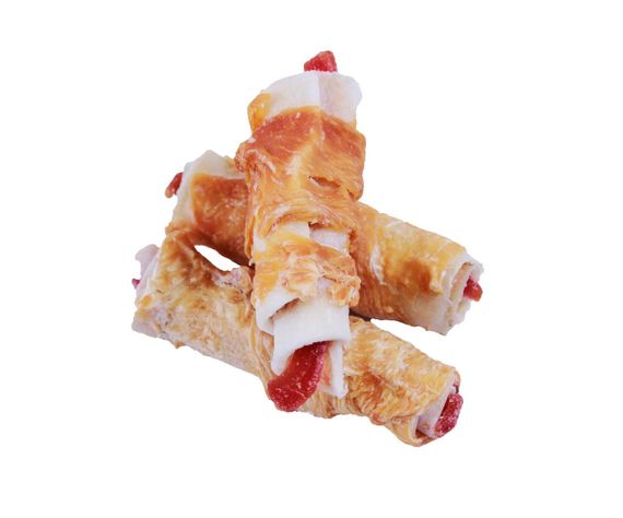Лакомство для собак  LOVE DOG  ВЕНСКИЕ крученики фруктовые ПАПАЙЯ с мясом 6 шт | Зображення 1