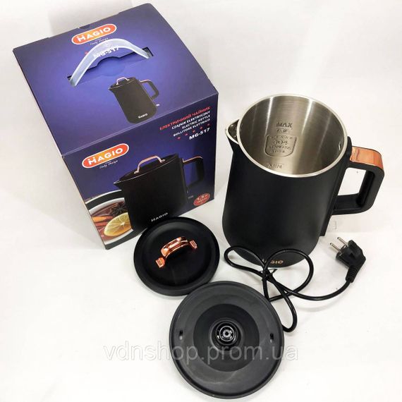 Сучасний електрочайник для дому MAGIO, Електричний чайник з автовідключенням, Чайник металевий для дому LA-56 | Зображення 4