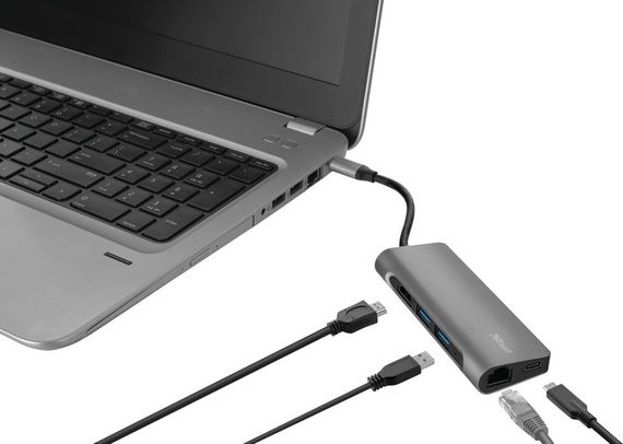 USB-хаб Trust DALYX 7-IN-1 USB-C ALUMINIUM (23775_TRUST) | Зображення 3