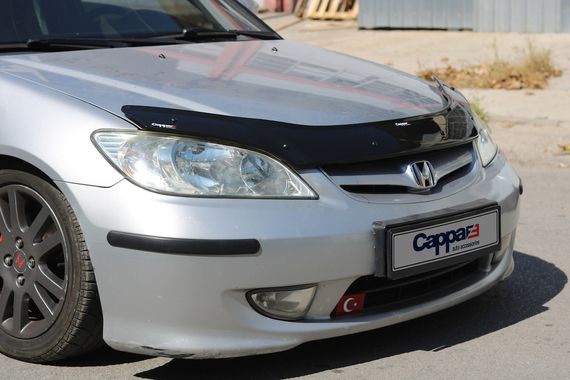 Дефлектор капота (EuroCap) для Honda Civic Sedan VII 2001-2006 гг | Зображення 2
