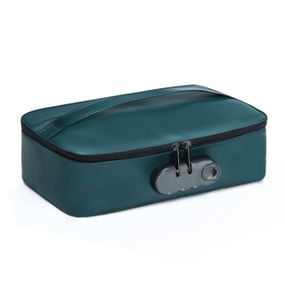 Кейс для игрушек Dorcel DISCREET BOX LUXURY GREEN, кодовый замок, 27×16×7,62 см sexstyle