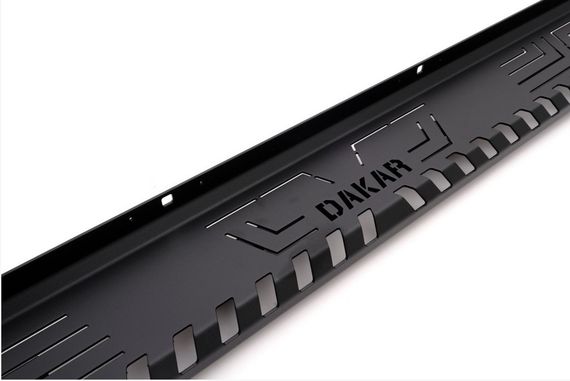 Боковые пороги Dakar V1 без LED (2019-2025, 2 шт, металл) для Mitsubishi L200 | Зображення 1