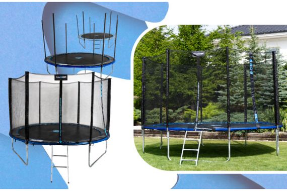 Батут із внутрішньою сіткою THUNDER OUTSIDE PRO 10FT 305 см Black/Blue | Зображення 1