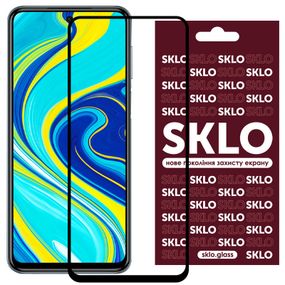 Захисне скло SKLO 3D для Xiaomi Redmi Note 9s / Note 9 Pro / Note 9 Pro Max Чорний