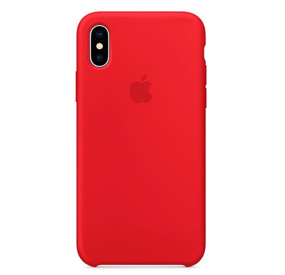 Силіконовий чохол Apple Silicone Case Red для iPhone X
