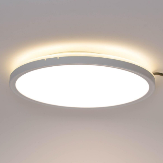 LED Світильник настінно-стельовий 18W 4000К 220V з декоративною підсвіткою білий VL-DL3R-184W Videx