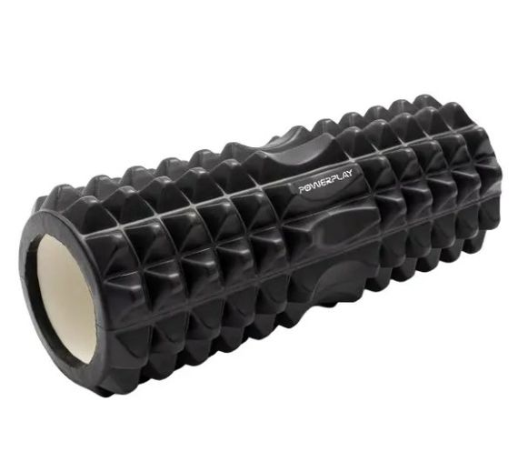 Масажний ролик (роллер) PowerPlay 4405 EVA Massage Roller Чорний 33x12 см (PP_4405_Black)