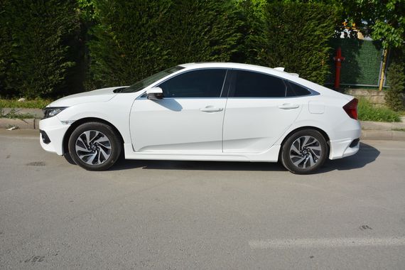 Боковые пороги (под покраску) для Honda Civic Sedan X 2016-2021 гг | Зображення 4