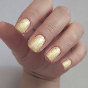 Гель для декору Mi OMGel №4 (пастельно-жовтий зі срібним шимером) 5мл