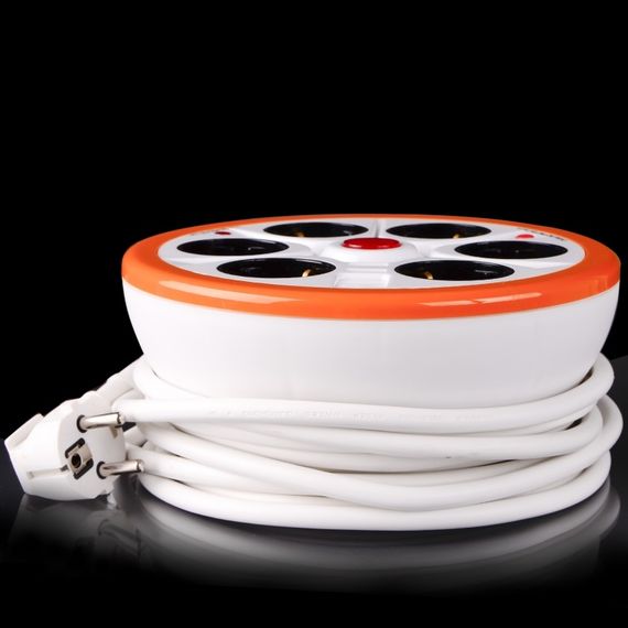 Сетевой фильтр SF-6F/5ZV 3x1.50 2USB WH/OR | Зображення 3