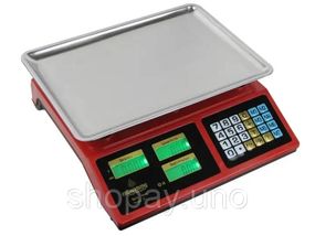Электронные торговые весы CB-5009 • Двухэкранные весы с LED-подсветкой и расчетом цены