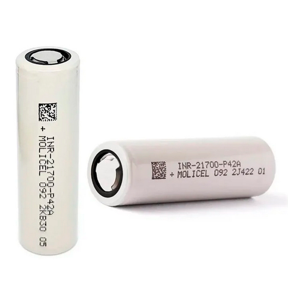 Аккумулятор 21700-P42A, Molicel, 4200 мАг, 30A | Зображення 2