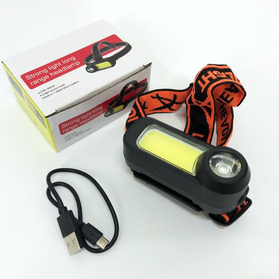 Наголовний ліхтар WH-1707-XPE+COB, Надпотужний налобний ліхтар Акумуляторний налобний TO-13 | Зображення 4