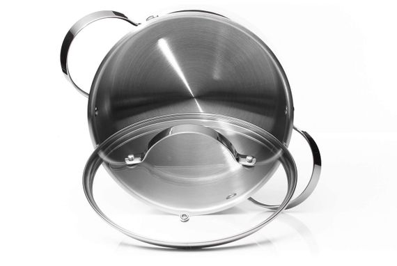 Каструля Vinzer Culinaire 50168, 7 л, 24 см, з нержавіючої сталі з кришкою, для всіх типів плит | Зображення 4