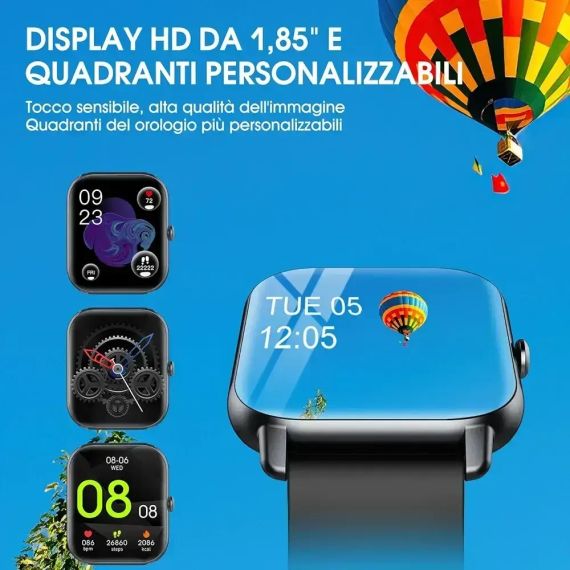 Смарт-годинник багатофункціональний, Nerunsa, водонепроникний фітнес-трекер | Зображення 1