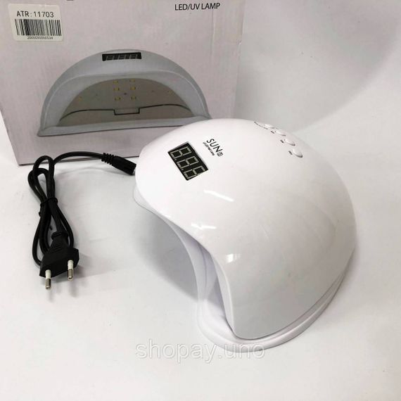 Led лампа для сушки гель-лаков Sun 5 nail lamp FD93-1, Сушилка для лака ногтей Лампы маникюрные MU-40 | Зображення 1