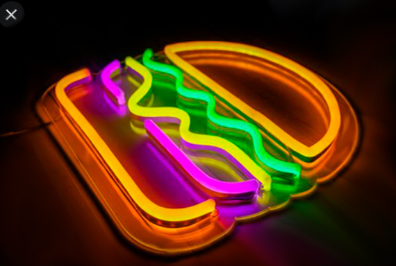 Неоновий світильник Burger 290х290 acr-n000066 | Зображення 2