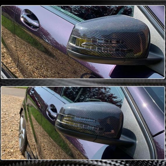 Накладки на Зеркала Карбон для Mercedes C-class W204 2007-2015 гг | Зображення 4