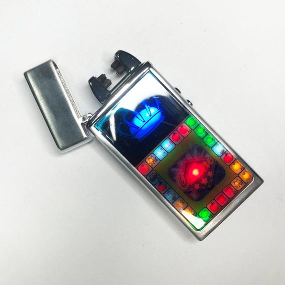 Вітрозахисна запальничка Casino Електронна сенсорна запальничка USB | Вічна запальничка USB YJ-228 з акумулятором | Зображення 4