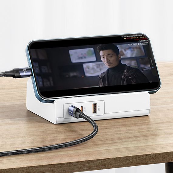 СЗУ Usams US-CC160 P1 65W Super Si Fast Charging USB Extension Socket | Зображення 3