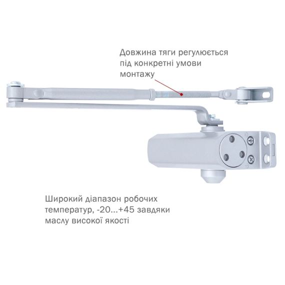 RYOBI *9900 9903 SILVER Дотягувач - Дверні доводчики | Зображення 1
