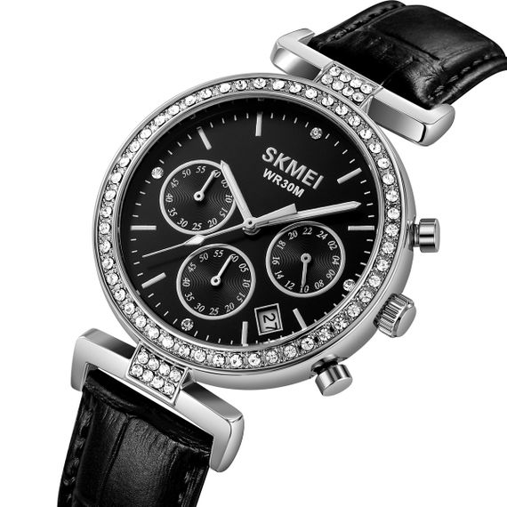Жіночий годинник Skmei 2089SIBK Silver-Black | Зображення 1