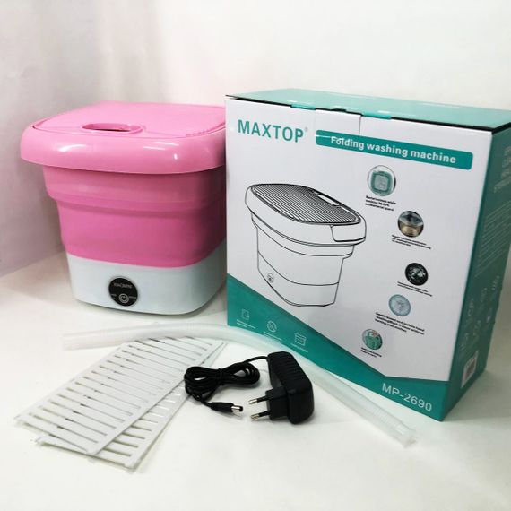 Пральна машина MAXTOP machine, Пральна машина для дачі без водопроводу. Колір: рожевий | Зображення 7