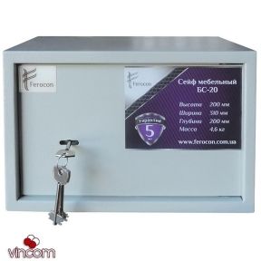 Сейф мебельный Ferocon БС-20КД.7035
