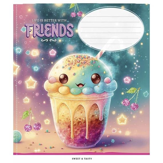 Зошит учнівський "Star" 012-3396K-4 в клітинку, 12 аркушів