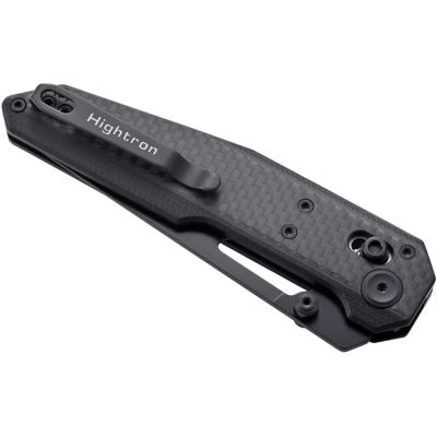 Нож Hightron Sharplyn, 14C28N, G10 + CF, чорний, чорний клинок (HK01BLK) | Зображення 5