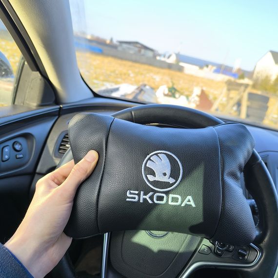 Автоподушки с логотипом Skoda Шкода, Подушка для сиденья для автомобильного кресла FG-23 | Зображення 9