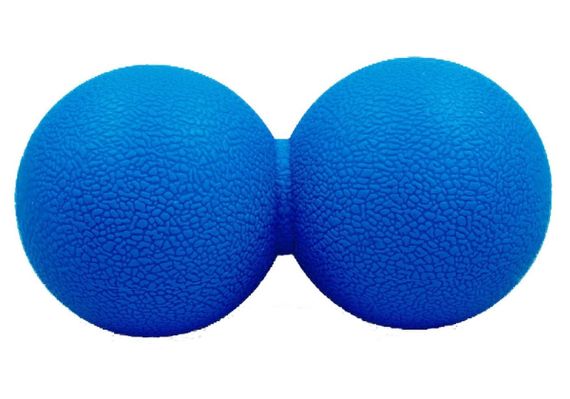 Масажний м'ячик EasyFit TPR подвійний 12х6 см синій (EF-2175-BL)