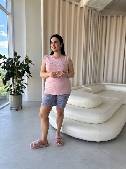 Домашній одяг,  зручна піжама з шортами PLUS SIZE | Зображення 9