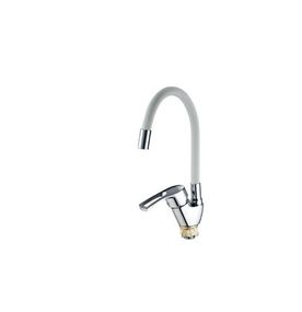 Змішувач для кухні Mixxus YUB4-181 Reflector White з білим силіконовим виливом (MI6482)