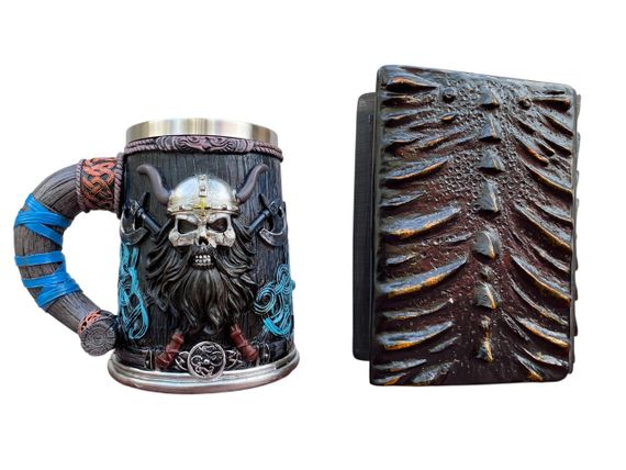 Подарунковий набір Кухоль 3 Скандинавський Воїн і Блокнот 3 «Жар Серця Дракона» | Зображення 1