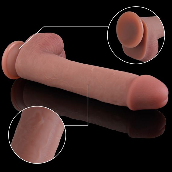 Фалоімітатор - Erospace Natural Play Silicone Dildo D3, 24 см | Зображення 6