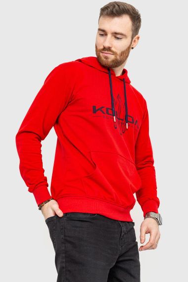 Худи мужской с принтом  цвет красный 167R530 | Зображення 2