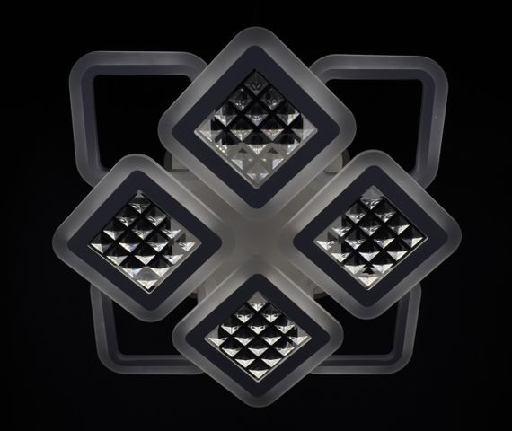 Люстра світлодіодна стельова LED світильник для квартири на стелю лед з пультом 26120 Білий 11х54х62 см. | Зображення 4