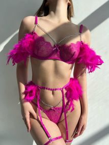 Женский комплект нижнего белья 2293/3 Фуксия L